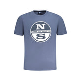North Sails Blue Cotton Men T-Shirt -   -  North Sails.